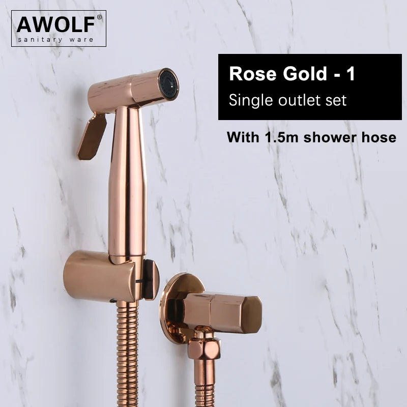 Douchette WC Shattaf Inox et Laiton Multi-Finitions