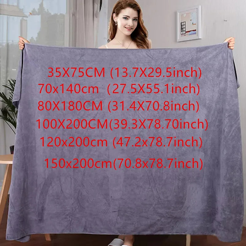 Serviette de Bain Microfibre Douce 35 x 75 à 120 x 200 cm