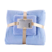 Ensemble de 2 Serviettes de Bain 70 x 140 et 35 x 75 cm