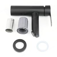 Mitigeur Lavabo à Poser Noir Mat, Gris ou Inox Brossé