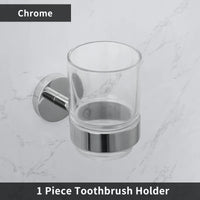Accessoires Salle de Bain Chromés Inox à la Pièce, 14 Articles