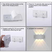 Applique Murale Rechargeable Haut et Bas avec Télécommande, 6 ou 10 W