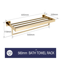Accessoires Salle de Bain Doré Brossé à la Pièce ou en Kit