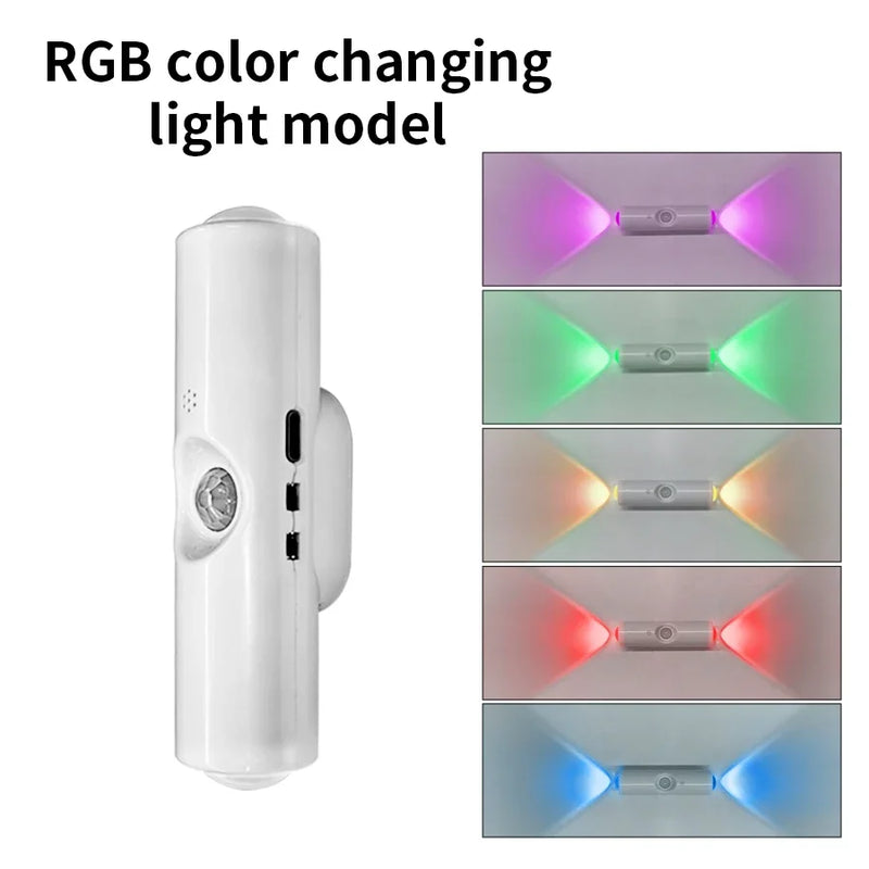 Applique Murale Rechargeable RGB à Détecteur de Mouvement, 1 ou 2 Pièces