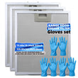 Filtre de Hotte Aluminium 320 x 260 mm, Lot de 3