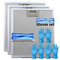 Filtre de Hotte Aluminium 320 x 260 mm, Lot de 3