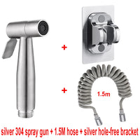 Douchette WC Inox Kit Flexible et Support