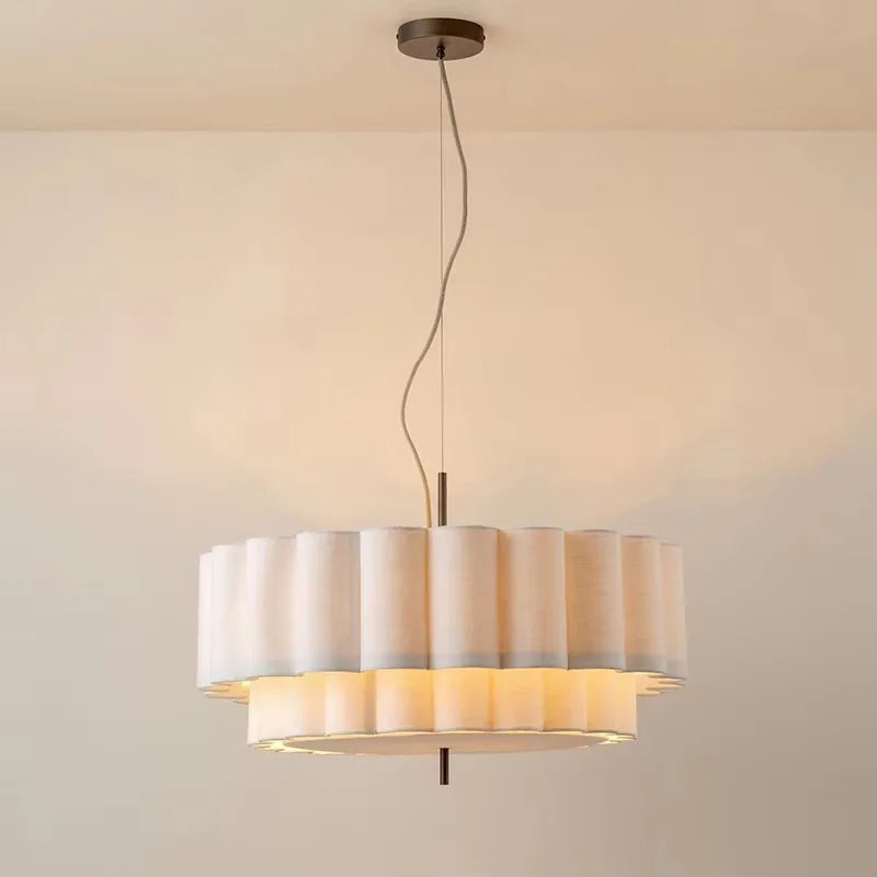 Suspension Cuisine Tissu Festonné, Ronde ou Linéaire, Ø 32 à 150 cm