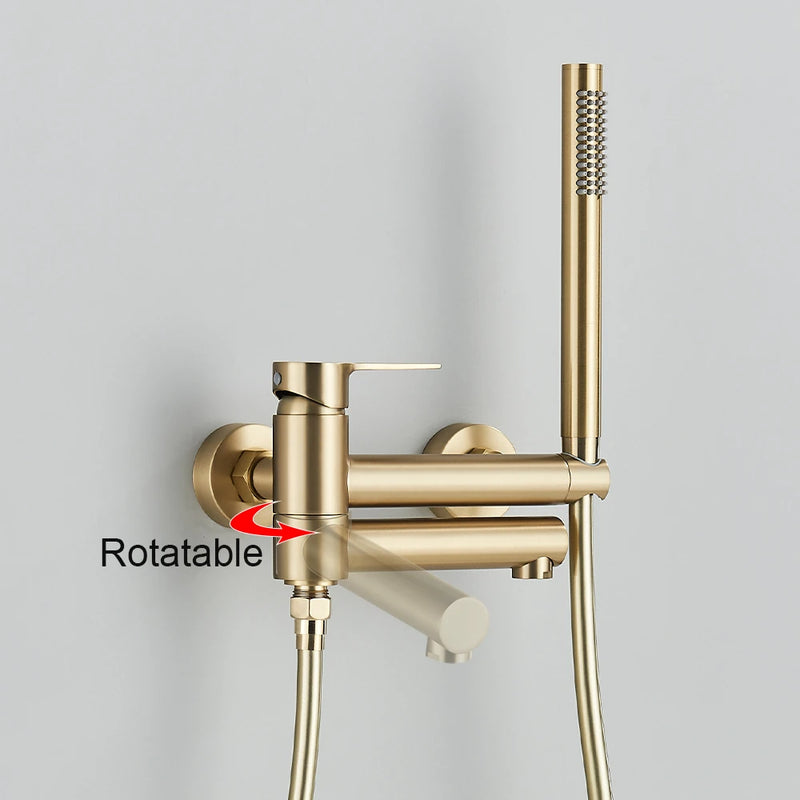 Robinet de Baignoire Mural Cascade Eau Chaude et Froide