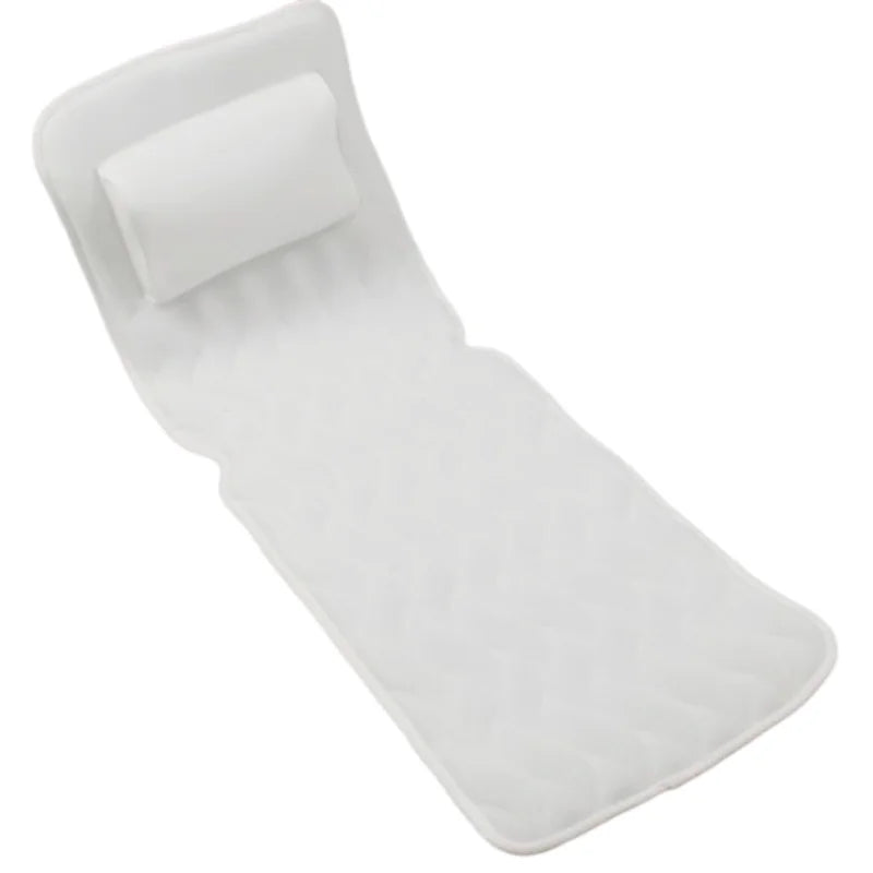 Coussin de Baignoire Corps Entier à Ventouses, Antidérapant, Avec ou Sans Oreiller