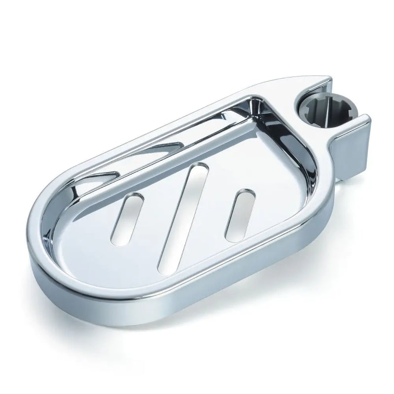 Porte-Savon Barre de Douche Chromé Ovale ou Feuille 22 à 25 mm