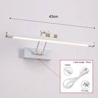 Applique Salle de Bain LED Tactile Variateur 43 et 55 cm