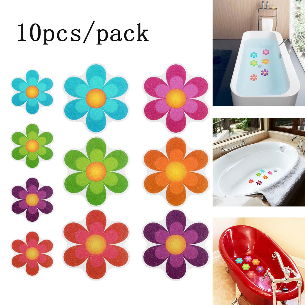 Autocollants Antidérapants pour Baignoire et Douche, Lot de 10 Pièces