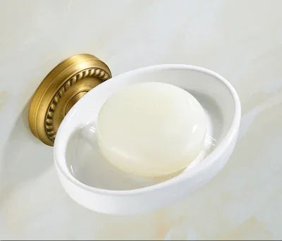 Accessoires Salle de Bain Laiton Antique Brossé à la Pièce, 20 Articles