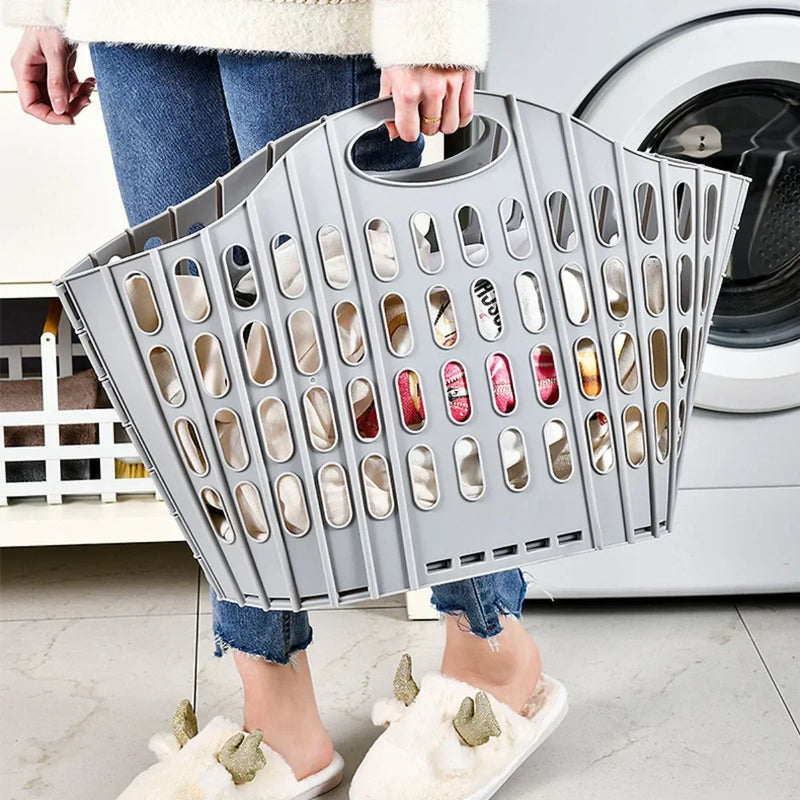 Panier à Linge Pliable avec Poignées, 2 Tailles, 4 Coloris, 21 ou 32 cm