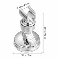 Support de Douchette Sans Perçage à Ventouse Pivotant, Argent, Noir ou Blanc