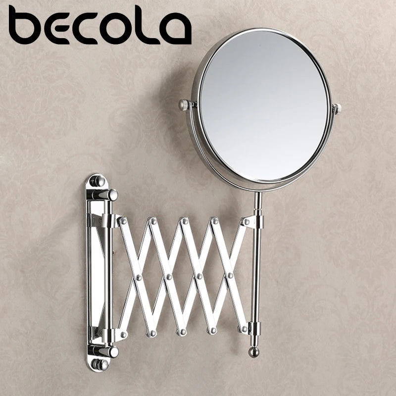 Miroir Grossissant Mural Rond Bras Rétractable 3X 20 cm