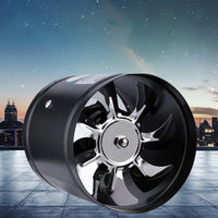 Ventilateur de Conduit Axial Noir 15 cm, 600 m³/h, Cuisine et WC