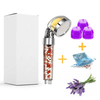 Pommeau de Douche Vitamine C Filtrant Parfumé Citron, Rose, Lavande ou Jasmin
