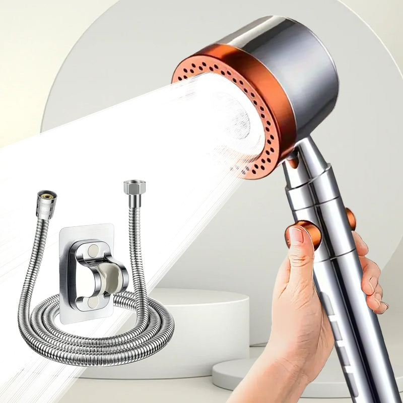 Pommeau de Douche 5 Modes Filtrant Panneau Inox