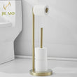 Porte-Papier Toilette sur Pied Inox 304 avec Réserve ou Brosse WC