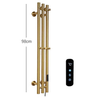 Sèche-Serviette Électrique Mural Vertical 3 ou 4 Barres Inox 98 cm