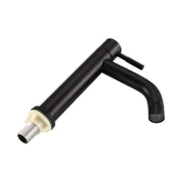 Robinet Lave-Main Inox 304 Noir ou Brossé, Bec Droit ou Courbé