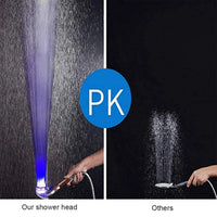 Pommeau de Douche LED avec Billes Minérales Filtrantes, 3 ou 7 Couleurs
