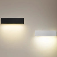 Applique Murale LED Rotative 350° Aluminium Noir ou Blanc, 31 cm