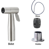 Douchette Évier Cuisine Extractible Inox avec Socle, Noir ou Brossé