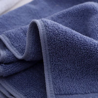 Grande Serviette de Bain Coton 80 x 160 cm, Gris, Blanc ou Bleu