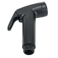 Douchette WC Noire avec Support et Flexible, Raccord G 1/2