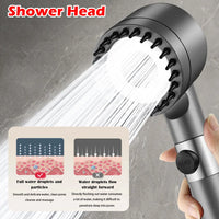 Pommeau de Douche Filtrant Haute Pression Massage avec Filtres, Gris ou Violet