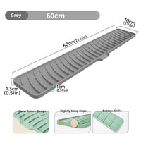 Tapis Égouttoir Silicone pour Évier à Pente Douce, 42 ou 60 cm