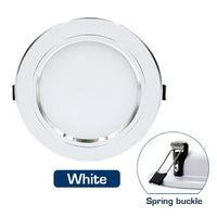 Spot LED Encastrable Cuisine Rond Blanc, Doré ou Argent, 5 à 18 W