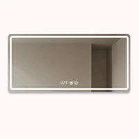 Miroir LED Salle de Bain Rectangulaire Sans Cadre Tactile