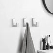 Patère Salle de Bain Chromée Murale Design, Unité ou Lot de 5