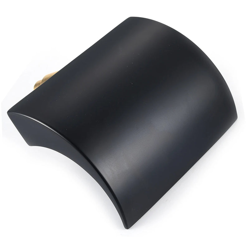 Robinet Baignoire Cascade LED Noir sur Rebord, 5 Trous avec Douchette