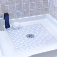 Tapis de Douche Antidérapant Carré à Ventouses 53 x 53 cm