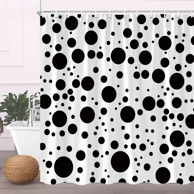 Rideau de Douche en Tissu Polyester, 28 Motifs au Choix, 90 à 240 cm