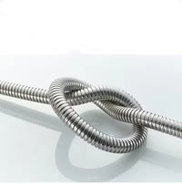 Flexible de Douche Inox 304 Argenté 1,5 m avec Raccords G1/2 Standard