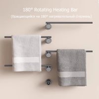 Sèche-Serviette Électrique Encastré 3 ou 4 Barres Rotatives Inox 50 cm