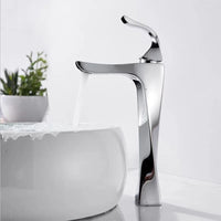 Mitigeur Lavabo Design Torsadé, Doré ou Chromé, Bas ou Haut