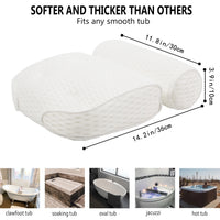 Oreiller de Baignoire Maille d'Air Ventouses Antidérapantes