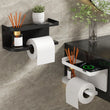 Porte-Papier Toilette Mural avec Étagère Rangement