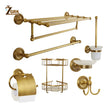 Accessoires Salle de Bain Laiton Antique Brossé à la Pièce, 20 Articles