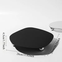 Plateau Miroir Forme Libre sur Pieds Boules, Argenté ou Noir