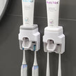 Distributeur de Dentifrice Mural Automatique avec Porte-Brosses, 4 Coloris, 7,5 x 10 cm