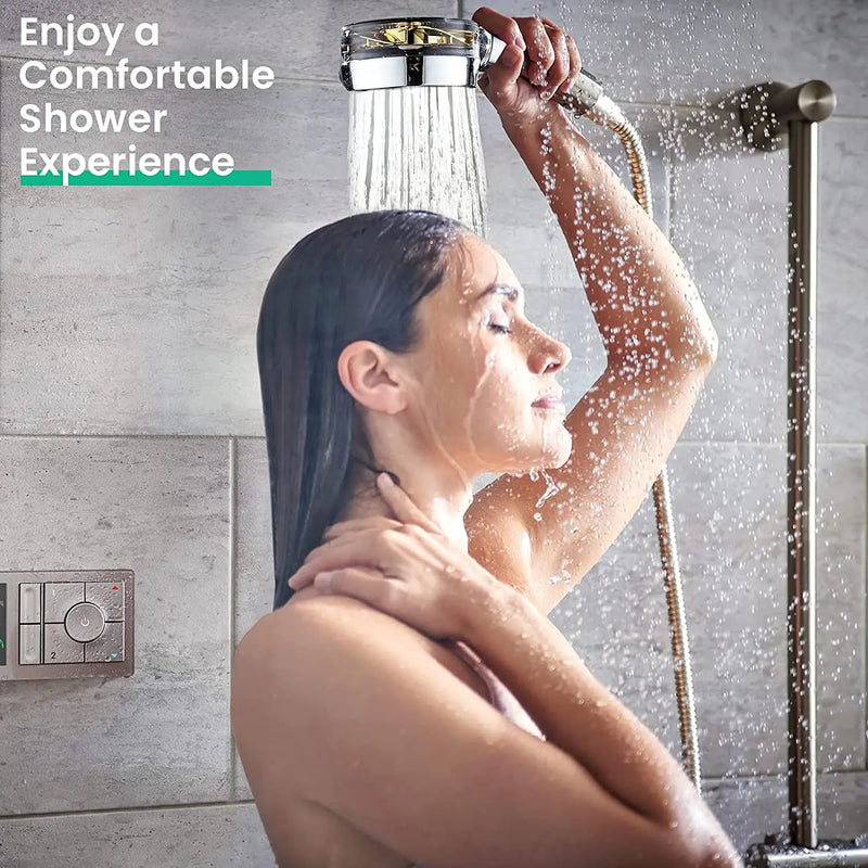 Pommeau de Douche Anti-Calcaire Haute Pression avec Support