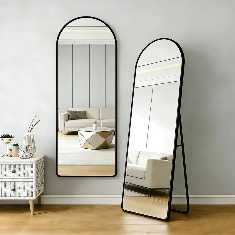 Miroir sur Pied Arche Cadre Aluminium 160 x 48 cm